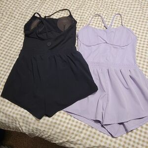 Women's PINK Ultimate Running Onesie - Black and Lavender